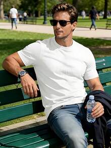 Men T-Shirts - White - View 2