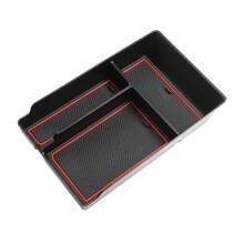 Caja de almacenamiento para reposabrazos Central de coche, organizador de bandeja para consola Central, accesorios interiores, para  IONIQ 5 - CAJA IONIQ5 NEGRA - Ver 4