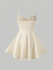 Elegant Date Everyday Romantic Slip Dress - Apricot - View 8