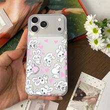 うさぎ ハート 可愛い デザインケース  11  プレゼント用・自分用両方に大活躍！   Air 感あふれるキュートスマホケース  13/15 Pro/13 pro/11 Pro/15 Pro Max/15 Plus/16 Pro/12 Pro/16/16 Pro Max/11 Pro Max/17 Pro Max/17 Pro/12 Pro Max/14 Plus/15/14/16 Plus/14 Pro Max/13 Pro Max/14 Pro/17/12 - クリア - チェックする 11