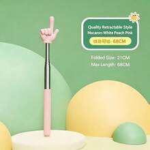 Retractable Reading Pointer Stick, Cute Hand Shape Teacher Classroom Pointer For Book, Extendable Reading Wand For Children, Home Use Teaching Stick For Middle School Students - Multicolor - View 12
