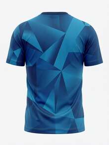 Camiseta de entrenamiento de manga corta de la selección de fútbol de Francia para hombres - azul real - Ver 3