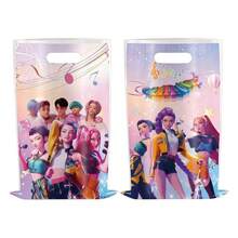 10Pcs Random Print K-POP Party Favor Bags, Unique Demon Hunting Group Themed Decor Ornaments, Hit Idol Style Party Props, Long Service Life Decor Widely Used In Fan Parties, Birthday Feasts & Entertainment Events - Multicolor - View 6