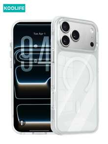 KOOLIFE Transparent MagSafe Phone Case, Made Of Anti-Yellowing Anti-Oxidation PC+TPU Hybrid Material, Minimalist Ultra-Thin Design, Excellent Aesthetic Texture. Shockproof And Drop-Resistant, Full Lens Protection, Supports Wireless Charging. Compatible With IPhone 17/17 Pro/17 Pro Max - Clear - View 2