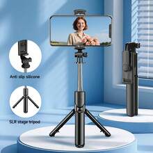 AXNEN Băț de selfie portabil 680mm/26.77" cu telecomandă wireless, trepied pentru telefon și suport extensibil, compatibil cu iPhone și Android, pentru fotografie, video, exterior, live streaming, înregistrări de Crăciun și sărbători - Vizualizare 9