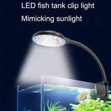 USB Aquarium Light, Full Spectrum LED, 360° Rotatable, Adjustable Brightness, 3 Lighting Modes - Suitable For Aquarium Enthusiasts - Multicolor - View 2