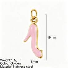 1pc Heart Pendant Colorful Heart Charm Suitable For Necklace Bracelet Earrings Decoration Versatile Fashion - Multicolor - View 11