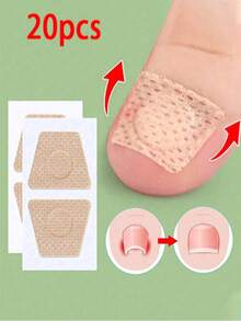 50/20/1pc Tea Tree Oil Nail Stickers - Gentle Breathable Formula, Suitable For Damaged, Discolored, Fragile Nails - Easy To Apply, Long-Lasting Maintenance, Natural Light Beige Patches, Tea Tree Oil Nail Polish, Nail Enhancement - Multicolor - View 10