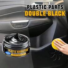KineShineX 汽車塑料修復劑與橡膠黑色亮面膏,輪胎亮面塗層,汽車內外氧化與褪色表面修復劑,適用於桿、後視鏡外殼與汽車飾條修復 - 多色 - 查看 7