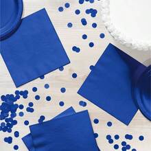 of Color 50 servilletas de almuerzo de 3 capas, azul Bermuda, Servilleta para almuerzo, Cobalto, 1 - 50 Unidades + Servilleta para almuerzo + Cobalto - Ver 5