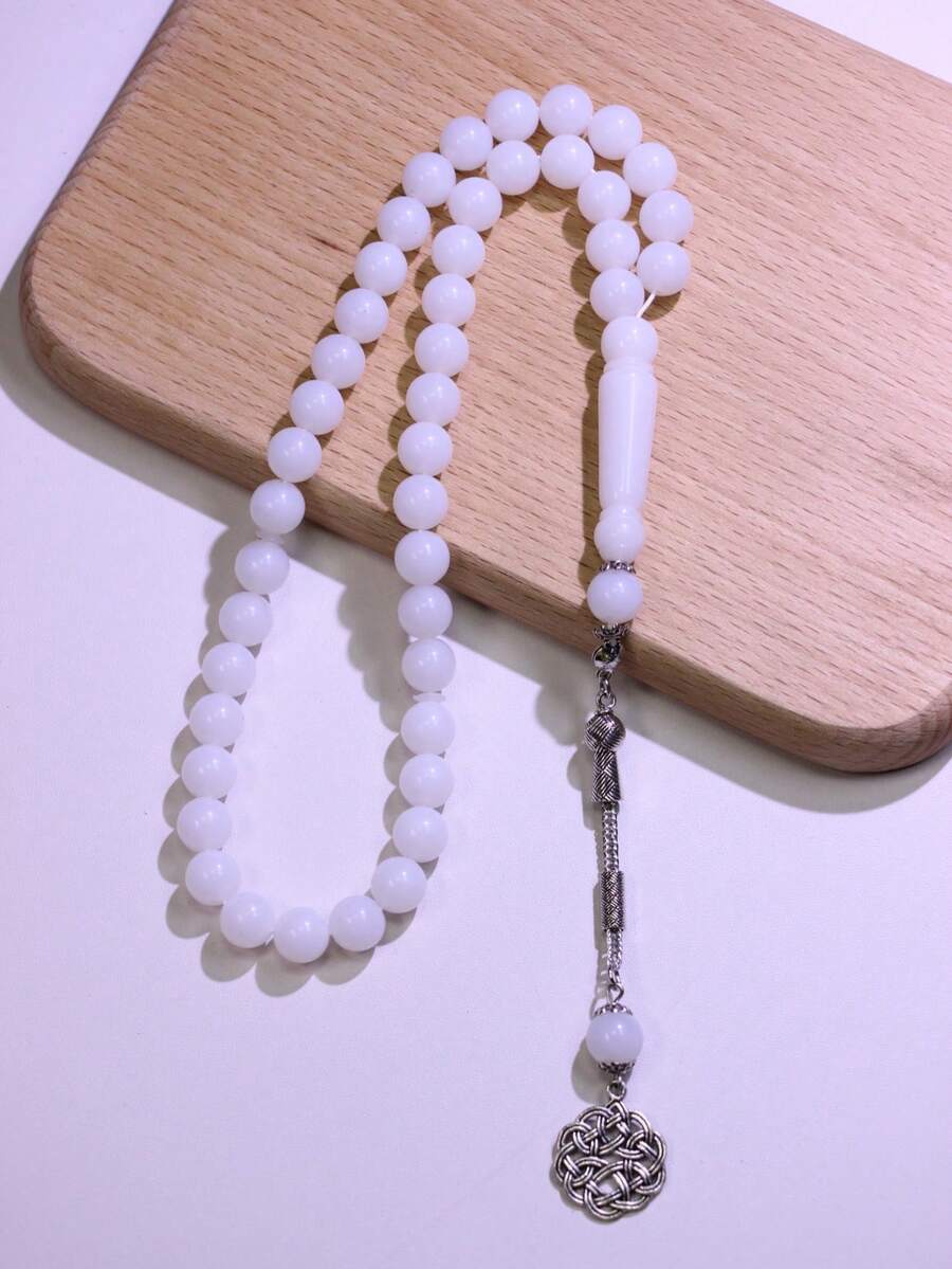 1件 45顆 10mm 經典男士祈禱珠,純色高品質樹脂材質,適合節日與日常佩戴 - 彩色 - 查看 1