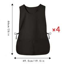 1pc Plain Color Fashionable Water-Resistant Apron, Loose Fit Multi-Pocket Design, Multipurpose For Kitchen, Restaurant, Outdoor Travel, Suitable For Women, Great Gift For Wife Or Mother - Multicolor - View 16