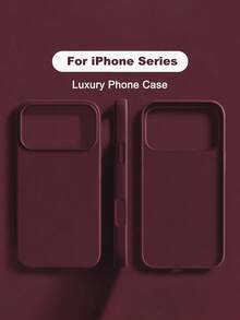 VRNOEI Full Coverage Soft Phone Case Compatible With IPhone 17, 17 Air, 17 Pro, 17 Pro Max, Anti-Drop Anti-Scratch, Compatible With IPhone 13, 11, 12, 16 Pro Max, 15, 14 Plus - Plum - View 1