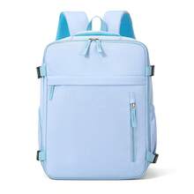 myco bags 真空壓縮後背包，Wizz Air 機艙尺寸 40x30x20 cm 可轉換手提登機包/短途飛行背包，可輕鬆放入座椅下方，便攜式，符合 TSA 標準的旅行/行李/機艙認可後背包，適用於飛機/學校 - 彩色 - 查看 10