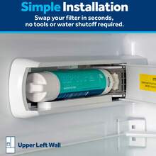 GE RPWFE Refrigerator Water Filter, Genuine Replacement Filter, Reduces Lead, Sulfur, And Over 50 Other Impurities. Replace Every 6 Months For Best Results-No CHIP. 1-Pack. - View 6