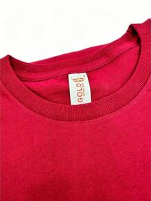 Original HPC POLO T-Shirt With Round Neck And Short Sleeves – Themed Graphic Design "HPC: London England Heritage" – 100% Cotton - 酒紅色 - 查看 5