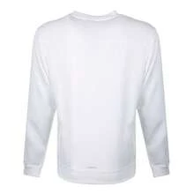 Adidas Men's Logo Pattern Outdoor Casual Pullover Crewneck Knit Sweatshirt White Sweatshirt Men - 彩色 - 查看 2