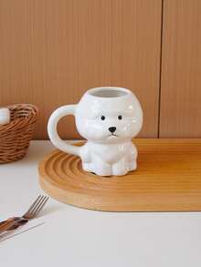 1pc 340ml Cute Bichon Frise Ceramic Mug, Hand-Painted Dog Theme With Handle, Suitable For Home Decor And Tableware, Can Be Used As Latte Cup For Restaurant And Cafe, Gift, Holiday Decoration Or Living Room Drinking Cup - Multicolor - View 13