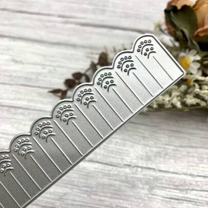 1 Piece DIY Connectable Garden Background Scrapbook Metal Cutting Die For Paper Cards, Embossing And Cutting Design, Craft Card Making Die