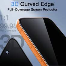 CASECOPS 5片裝隱私鋼化玻璃螢幕保護貼，一鍵無塵安裝，相容 iPhone 17 Pro Max/17 Pro/17/16 Pro Max/16/15 Pro/14/13/12/11/X/E/Plus/Mini 系列，3D 曲面全覆蓋，9H 硬度，28° 隱私防窺，防刮耐磨、防震防摔，高觸控靈敏度，防指紋防油污，相容手機殼 - 防窺5片 - 查看 4