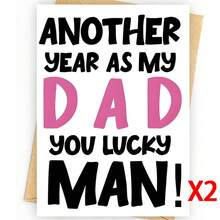 1 Set - Fashionable Father's Day Card With Envelope, Funny Father's Day Greeting Card, Birthday Card, Humorous Dad Appreciation Card, Perfect Gift For Father, Husband - A - View 8