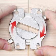 Zinc Alloy Rotary Latch Furniture Connector, Flat Metal Desktop Jointer Fastener Hardware Fittings - Thickened Upgraded Version - View 7