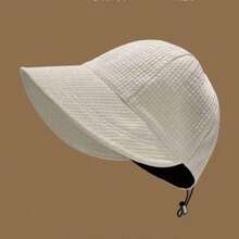 Women's Drawstring Waffle Baseball Cap, Fashionable Sun Protection Beach Travel Hat, Suitable For Spring And Summer Wear - Multicolor - View 6