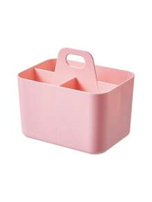 Plastic Storage Box With Handle, Office Plastic Storage Box, Portable Plastic Storage Box, Suitable For Cleaning Supplies, Bathroom Supplies, Cosmetics, Art Supplies, Crafts, Stationery, Classroom And Office Organization, Handheld Storage Box - Multicolor - View 19
