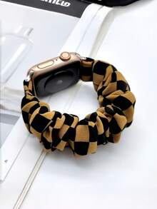 1件時尚彈性髮圈錶帶，相容於 38mm/40mm/41mm/42mm/44mm/45mm/46mm/49mm，相容於 Ultra/Se/S10/S9/8/7/6/5/4/3/2/1 型號，適合春、夏、秋、冬，時尚美觀，易於佩戴，適合工作、約會、聚會、運動搭配 - 常規款 - 查看 48