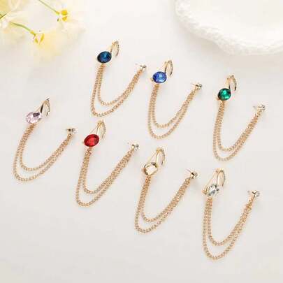 1pc Fashion Couple Brooch With Elegant Artificial Crystal Musical Note, Suitable For Headscarf, Clothing, Bag Decoration, School Teacher Supplies, Cute Office Accessories, Shirt Jacket Accessories, Perfect For Casual, Outdoor, Sports, Vacation, Birthday, Graduation Gift, Daily Wear