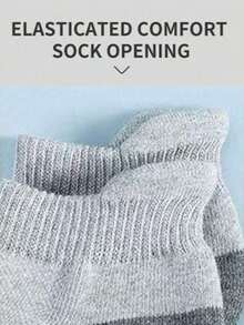 1/3/5 Pairs Men's Sports Socks, Basketball Socks, Soccer Socks, Invisible Socks, White Socks, Ankle Socks, Black Socks, Low-Cut Socks, Ankle Socks, Double-Layer Anti-Slip Design, Moisture-Wicking, Soft And Breathable, Suitable For Business Casual, Outdoor Sports, College Style, All-Season Daily Wear, Suitable For Gym, Autumn Invisible Socks And Ankle Socks - Multicolor - View 3