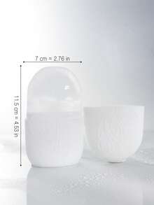 1pc/3pcs/Set Facial Beauty Massage Ice Tool Set For Women, Face Scraper Roller Massager, Silicone Face Ice Massage Tool For Eye, Neck And Face Massage, Contour Shaping, Lifting Skincare Effect And Skin Radiance - White - View 7