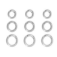 20pcs Metal O-Ring Spring Clasps, Suitable For Handmade DIY Charm Jewelry Making, Can Be Used For Open/Close Round Keychains, Handbags, Hooks, Dog Leash Buckle Connectors, Versatile And Practical - Multicolor - View 4