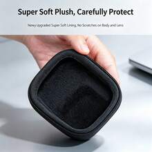 Compatible With Insta360 Ace Pro2 Mini Portable Storage Bag, Half-Open Zipper Design, Thickened Flocked Lining Scratch-Resistant Camera Protection Case, Raised Lens Position Anti-Pressure Anti-Drop Storage Box - View 6