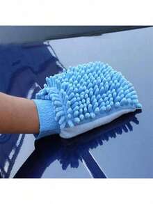 3pcs & 5pcs Coral Fleece Microfiber Gloves, Car Wash Towels, Cleaning Cloths, Car Cleaning Accessories - Multicolor - View 7