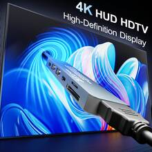 7合1 USB C 擴充塢，4K HD TV 轉接器，支持 100W PD 充電，USB 3.0/2.0 接口，SD/TF 讀卡器 – 筆記本電腦、手機、平板電腦便攜式擴充塢 - 查看 5