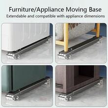 Heavy-Duty Home Appliance Moving Solution! Adjustable Refrigerator And Washing Machine Lifting Base, 800 Lbs Load Capacity, 24 Silent Caster Wheels With Locking Function + Expandable Bracket, Convenient For Moving Home Appliances, Furniture, Etc. - Grey - View 8