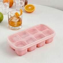 1/2/4pcs 8 Grids Plastic Ice Mold With Lid, Reusable Fruit & Beverage Ice Tray, Beer Refrigeration Tool, Suitable For Refrigerator Ice Maker In Kitchen, Restaurant,Bar - View 5