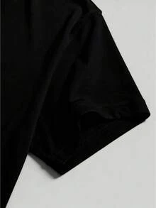 Men's Short Sleeve T-Shirt, Versatile For Everyday Use, Quick Drying, Lightweight And Breathable, Sizes [S-XXXL] - 黑色 - 查看 7