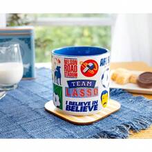 Taza de cermica Icons Taza de caf para t, expreso, cacao, capacidad para 13 onzas - Azul - Ver 6