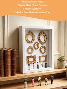 1 Set DIY Mini Museum Shadow Box - Celebrate Your Precious Memories In A Unique Way Through A Customizable Shadow Box Frame Kit, Including Photo Display And Miniature Figurines, Personalized And Distinctive Decorative Keepsake. - Multicolor - View 14