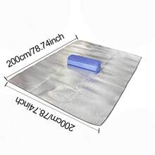 高品质防水铝箔露营垫/便携式折叠户外毯，带收纳袋，适用于露营、野餐、房车旅行，是旅行者的理想之选。 - 彩色 - 查看 16