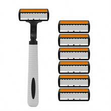 6-Layer Manual Razor Blade Beauty Tool With Trimmer, Replaceable Blades And Razor Holder, Personal Care And Gifts, 10 Occasions Perfect For Men's&Women's Grooming, Essential Tool For Daily Shaving - Multicolor - View 13