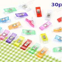 Mixed Color Mini Sewing Clips, Multi-Purpose Fabric Fixing Clips, Sewing Accessories Tools - A - View 3