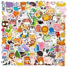 100pcs Cute Animal Theme Small Stickers No Repeated Waterproof 4.3cm/1.7inch Sticker Pack For Water Bottles, Phone, Scrapbooking, Luggage -Creative Decoration Stickers Perfect For Party Favors Gift/Deco, Christmas,Birthday Decorations - Multicolor - View 10