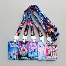 1個 K-POP 惡魔獵手女團推拉式滑動卡套,壓克力裝飾吊飾鑰匙圈,自動伸縮繩 DIY 卡套,卡通學生校園餐卡套,工作識別證套,工廠識別證,地鐵巴士胸前識別證保護套,校園卡套,開學學生識別證套 - 方形 - 查看 6