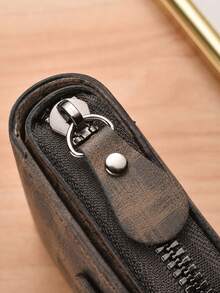 Men's Multi-Slot Large Capacity ID Card Bank Card Multi-Function Wallet Card Holder Small Bag,Key Holder For Men - Bronze - View 5