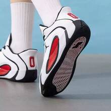 Nike Tatum  TATUM 4 篮球鞋（大童款） - 黑白色/紅色 - 查看 7