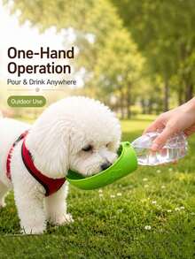 1pc Portable Outdoor Pet Water Bottle, Silicone Pet Water Cup And Dog Water Bottle, Travel-Friendly Pet Companion Cup Designed For Outdoor Activities, Universal Water Bottle For Cats And Dogs, Pet Summer Essential, Foldable And Convenient To Carry Pet Water Cup, Pet Water Bowl, Pet Travel Water Cup, Dog Water Bottle, Portable Outdoor Water Bottle, Dog Travel Cup, Pet Drinking Bottle - 1L - View 6