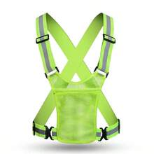Reflective Safety Vest, Lightweight Adjustable Elastic Vest Jacket With High-Visibility Reflective Strips, Suitable For Traffic Control, Running, Cycling - Multicolor - View 15